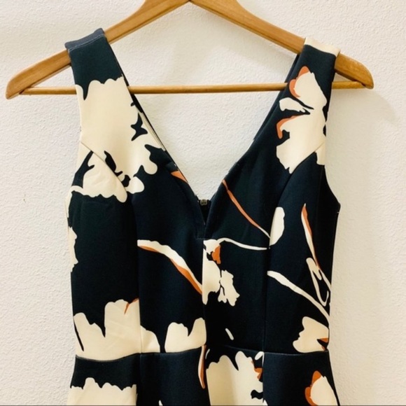 Anthropologie Maeve Amory Black Scuba Mini Dress - Picture 4 of 8